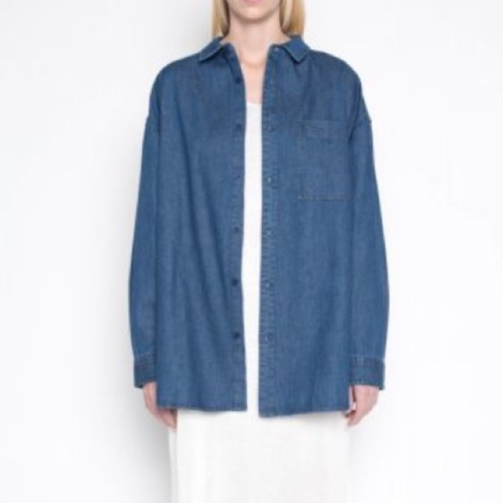 Denim Blouse - Indigo